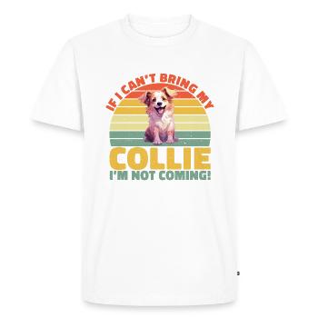 Cadeaux Collie - T-shirt Premium bio Homme - blanc - Devant - Nico (187cm)