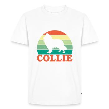 Cadeaux Collie - T-shirt Premium bio Homme - blanc - Devant - Nico (187cm)