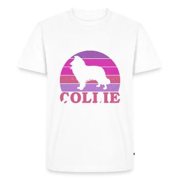 Cadeaux Collie - T-shirt Premium bio Homme - blanc - Devant - Nico (187cm)