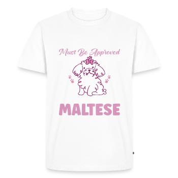Cadeaux de propriétaire maltais - T-shirt Premium bio Homme - blanc - Devant - Nico (187cm)