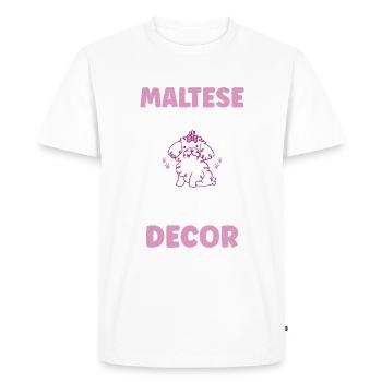 Cadeaux de propriétaire maltais - T-shirt Premium bio Homme - blanc - Devant - Nico (187cm)