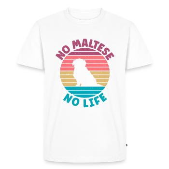 Cadeaux de propriétaire maltais - T-shirt Premium bio Homme - blanc - Devant - Nico (187cm)