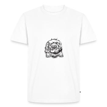 Cadeaux pour les amoureux des chiens bichons havanais - T-shirt Premium bio Homme - blanc - Devant - Nico (187cm)