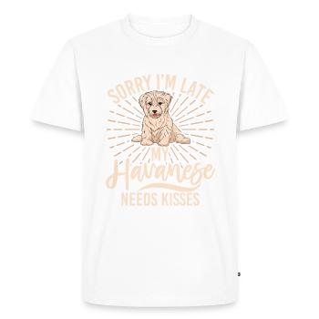 Gifts for Havanese Dog Lovers - Men's Premium Organic T-Shirt - white - Front - Nico (187cm)