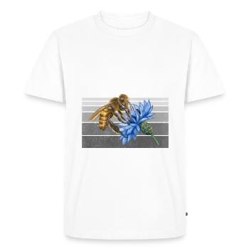 Cadeaux abeille - T-shirt Premium bio Homme - blanc - Devant - Nico (187cm)