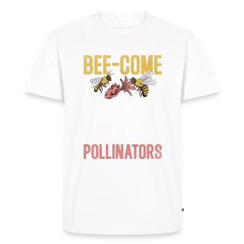 Cadeaux abeille - T-shirt Premium bio Homme - blanc - Devant - Nico (187cm)