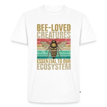 Cadeaux abeille - T-shirt Premium bio Homme - blanc - Devant - Nico (187cm)