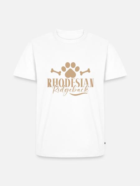 Rhodesian Ridgeback Gifts - Männer Premium Bio T-Shirt - Weiß