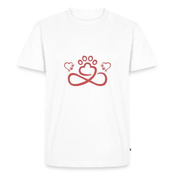 Rhodesian Ridgeback Gifts - Men's Premium Organic T-Shirt - white - Front - Nico (187cm)
