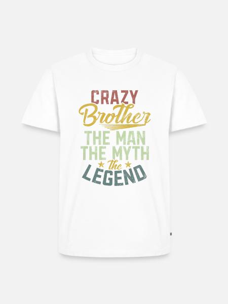Brother Gifts - Männer Premium Bio T-Shirt - Weiß