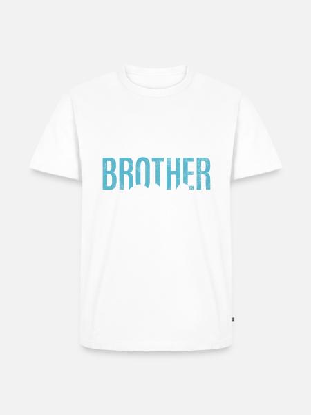 Brother Gifts - Männer Premium Bio T-Shirt - Weiß