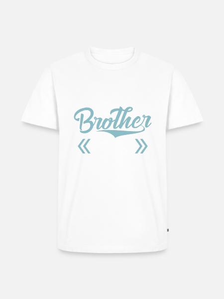 Brother Gifts - Männer Premium Bio T-Shirt - Weiß