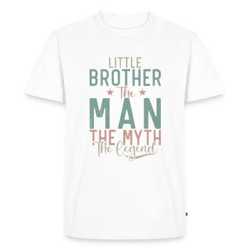 Cadeaux Petit Frère - T-shirt Premium bio Homme - blanc - Devant - Nico (187cm)