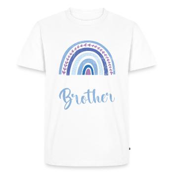 Middle Brother Gifts - Men's Premium Organic T-Shirt - white - Front - Nico (187cm)
