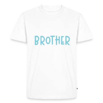 Middle Brother Gifts - Men's Premium Organic T-Shirt - white - Front - Nico (187cm)