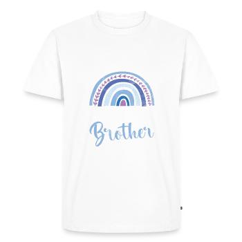 Middle Brother Gifts - Men's Premium Organic T-Shirt - white - Front - Nico (187cm)