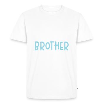 Middle Brother Gifts - Men's Premium Organic T-Shirt - white - Front - Nico (187cm)