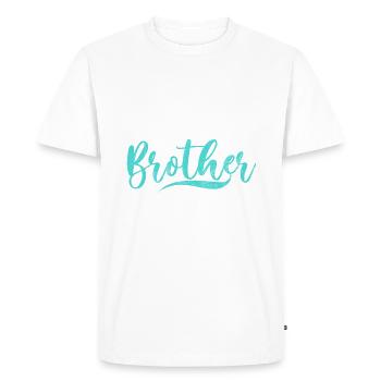 Middle Brother Gifts - Men's Premium Organic T-Shirt - white - Front - Nico (187cm)