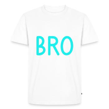 Middle Brother Gifts - Men's Premium Organic T-Shirt - white - Front - Nico (187cm)
