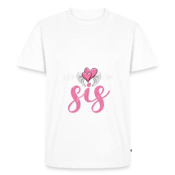 Little Sister Gifts - Men's Premium Organic T-Shirt - white - Front - Nico (187cm)