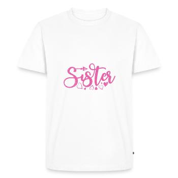 Little Sister Gifts - Men's Premium Organic T-Shirt - white - Front - Nico (187cm)