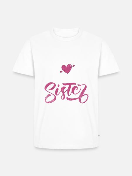 Middle Sister Gifts - Männer Premium Bio T-Shirt - Weiß