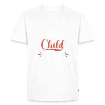 Cadeaux d’enfant du milieu - T-shirt Premium bio Homme - blanc - Devant - Nico (187cm)