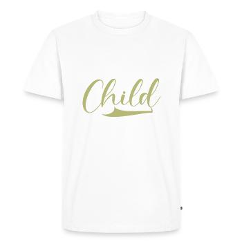 Cadeaux d’enfant du milieu - T-shirt Premium bio Homme - blanc - Devant - Nico (187cm)