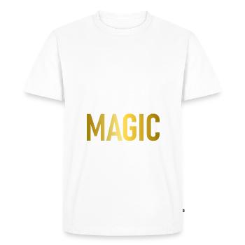 Nana Gifts - Men's Premium Organic T-Shirt - white - Front - Nico (187cm)