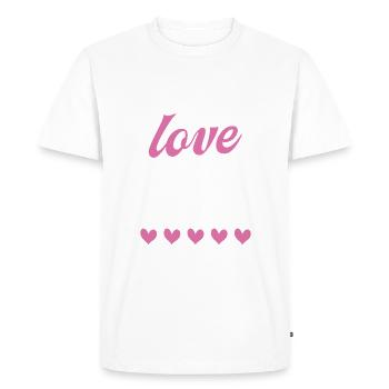 Nana Gifts - Men's Premium Organic T-Shirt - white - Front - Nico (187cm)