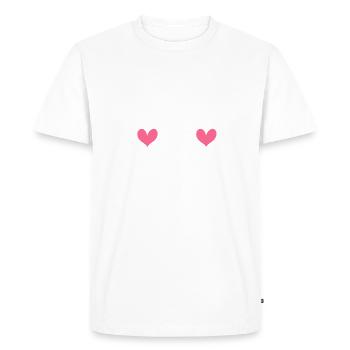 Nana Gifts - Men's Premium Organic T-Shirt - white - Front - Nico (187cm)