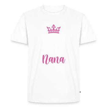 Nana Gifts - Men's Premium Organic T-Shirt - white - Front - Nico (187cm)