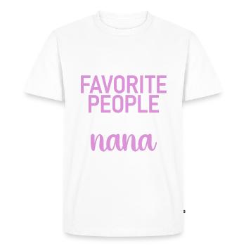 Nana Gifts - Men's Premium Organic T-Shirt - white - Front - Nico (187cm)