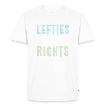 Cadeaux pour gauchers - T-shirt Premium bio Homme - blanc - Devant - Nico (187cm)