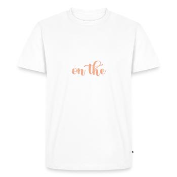 Cadeaux pour gauchers - T-shirt Premium bio Homme - blanc - Devant - Nico (187cm)