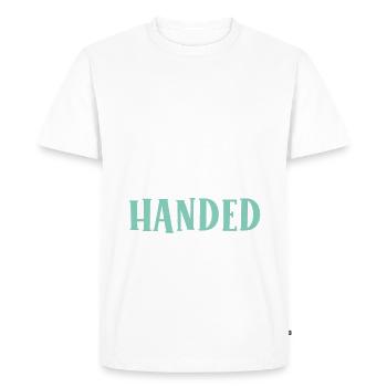 Cadeaux pour gauchers - T-shirt Premium bio Homme - blanc - Devant - Nico (187cm)