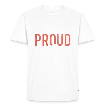 Cadeaux pour gauchers - T-shirt Premium bio Homme - blanc - Devant - Nico (187cm)