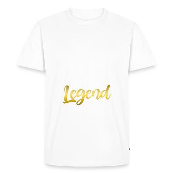 Cadeaux pour gauchers - T-shirt Premium bio Homme - blanc - Devant - Nico (187cm)