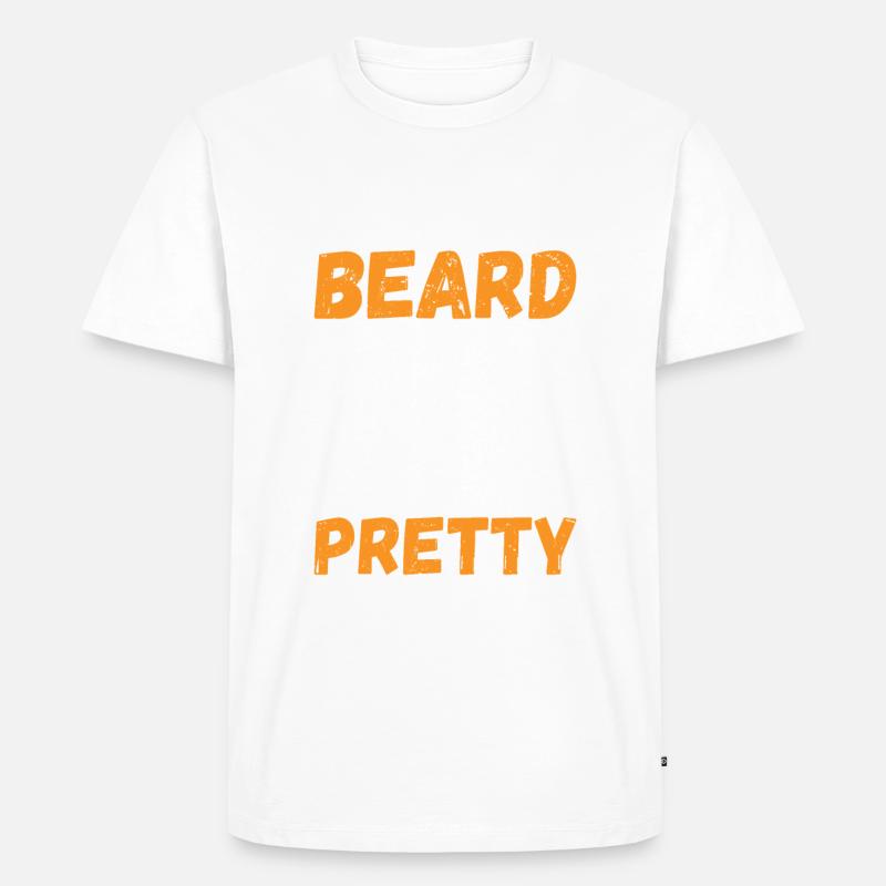 Giftidea Beard Men - Männer Premium Bio T-Shirt - Weiß