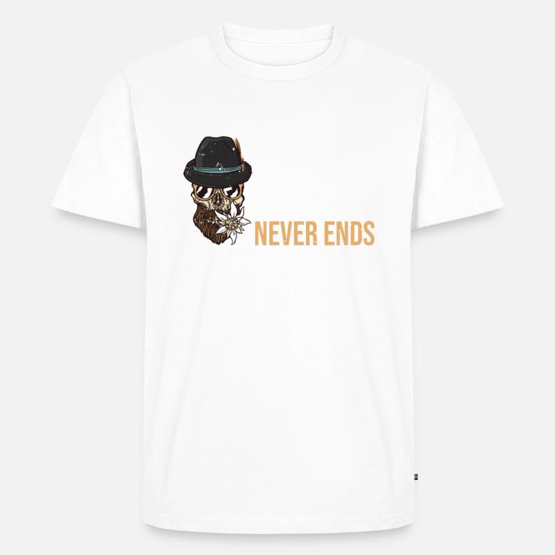 Giftidea Beard Men - Männer Premium Bio T-Shirt - Weiß