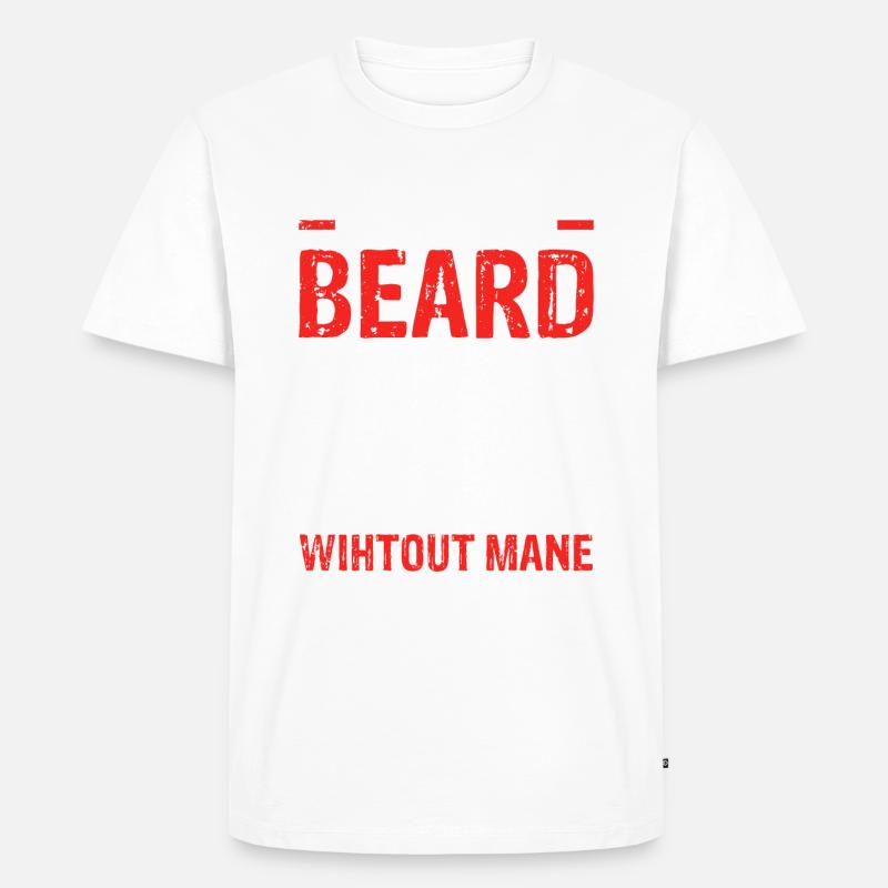Giftidea Beard Men - Männer Premium Bio T-Shirt - Weiß