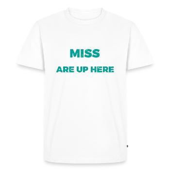 Giftidea Beard Men - Men's Premium Organic T-Shirt - white - Front - Nico (187cm)