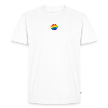 Lesbian Gifts - Men's Premium Organic T-Shirt - white - Front - Nico (187cm)