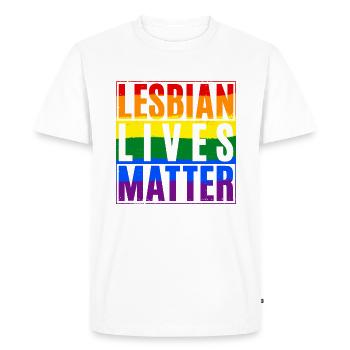 Cadeaux Lesbiens - T-shirt Premium bio Homme - blanc - Devant - Nico (187cm)