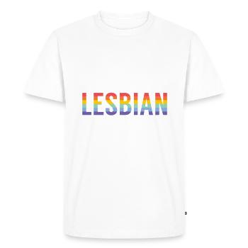 Cadeaux Lesbiens - T-shirt Premium bio Homme - blanc - Devant - Nico (187cm)