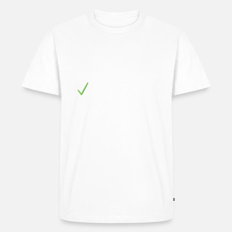 Single Gift - Männer Premium Bio T-Shirt - Weiß