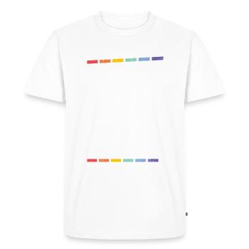 Gay Gifts - Männer Premium Bio T-Shirt - Weiß - Vorne - Nico (187cm)