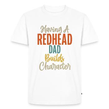 Cadeaux roux - T-shirt Premium bio Homme - blanc - Devant - Nico (187cm)