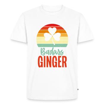 Cadeaux roux - T-shirt Premium bio Homme - blanc - Devant - Nico (187cm)