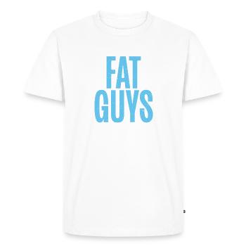 Cadeaux de graisse drôles - T-shirt Premium bio Homme - blanc - Devant - Nico (187cm)